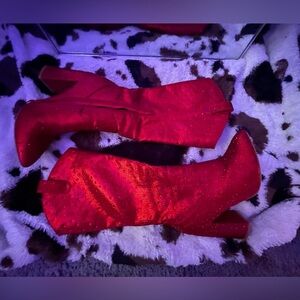 Bedazzled Red boots